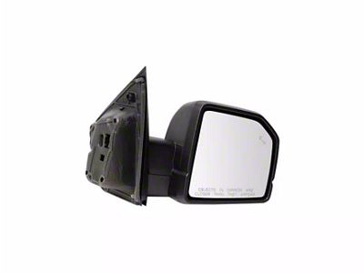 Manual Heated Mirror with Blind Spot, LED Spotlight, Puddle Light, Turn Signal and Temperature Sensor; Passenger Side (19-20 F-150, w/o 360-Degree Camera, Passenger Side)
