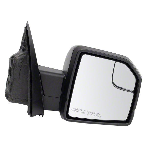 F-150 Manual Heated Side Mirror with Puddle Light; Textured Black ...