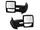 Manual Heated Towing Mirrors with Puddle Lights; Textured Black (07-14 F-150)