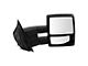 Manual Heated Towing Mirrors with Puddle Lights; Textured Black (07-14 F-150)