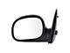 Manual Mirror; Flat Black; Driver Side (97-01 F-150 Regular Cab)