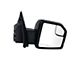 Manual Mirror with Spotter Glass and Temperature Sensor; Textured Black; Passenger Side (2018 F-150)