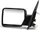 Manual Towing Mirror; Black; Driver Side (04-14 F-150)