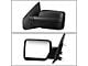 Manual Towing Mirror; Black; Driver Side (04-14 F-150)