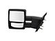 Manual Towing Mirrors; Textured Black (07-14 F-150)