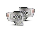 MK II PRO-Series LED Projector Headlights; Chrome Housing; Clear Lens (09-14 F-150)