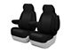 ModaCustom Wetsuit Front Seat Covers; Black (21-24 F-150 SuperCab & SuperCrew w/ Bucket Seats)