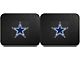 Molded Rear Floor Mats with Dallas Cowboys Logo (Universal; Some Adaptation May Be Required)