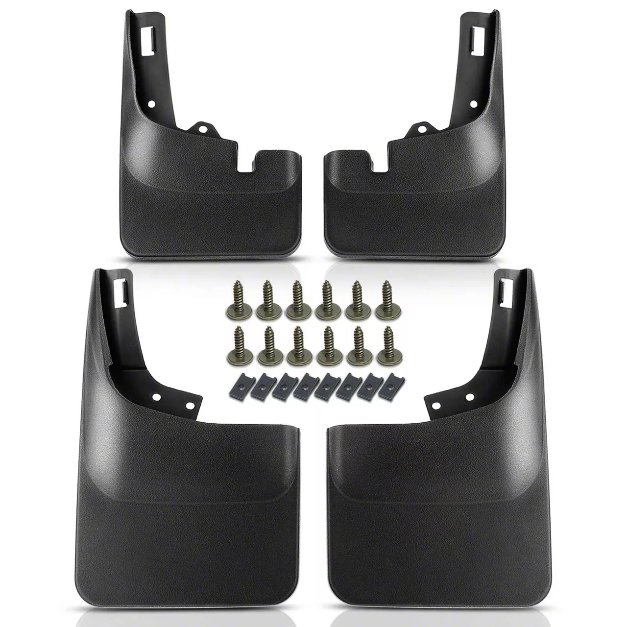 F150 Mud Flap Splash Guards; Front and Rear (2124 F150, Excluding