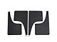 Mud Flaps; Front and Rear; Satin Black Ice Vinyl (21-24 F-150, Excluding Raptor)