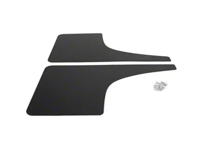 Mud Flaps; Front; Satin Black Ice Vinyl (21-25 F-150, Excluding Raptor)