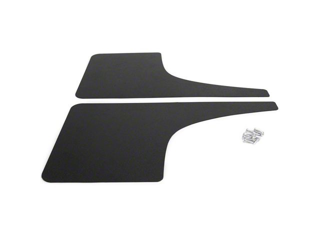 Mud Flaps; Rear; Forged Carbon Fiber Vinyl (21-24 F-150, Excluding Raptor)