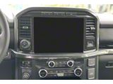 Navigation Screen Accent Trim; Domed Carbon Fiber (21-25 F-150 w/ 12-Inch Touch Screen)