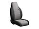 Neo Series Front Seat Covers; Gray (01-03 F-150 w/ Bucket Seats & Built-In Seat Belts)