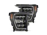 AlphaRex NOVA-Series LED Projector Headlights; Black Housing; Clear Lens (21-23 F-150 w/ Factory LED Reflector Headlights)