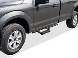 Octagon Tube Drop Style Nerf Side Step Bars; Black (15-25 F-150 Regular Cab)