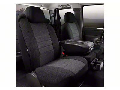 OE Series Front Seat Covers; Charcoal (04-08 F-150 w/ Bench Seat)