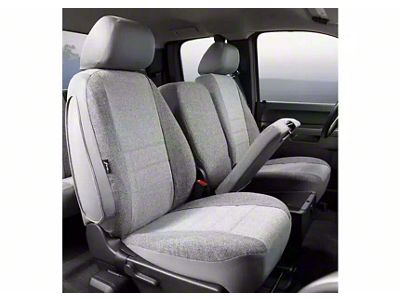 OE Series Front Seat Covers; Gray (09-14 F-150 w/ Bench Seat)