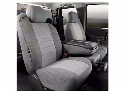 OE Series Front Seat Covers; Gray (04-08 F-150 w/ Bench Seat)