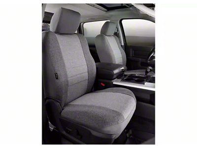 OE Series Front Seat Covers; Gray (01-03 F-150 w/ Bucket Seats)