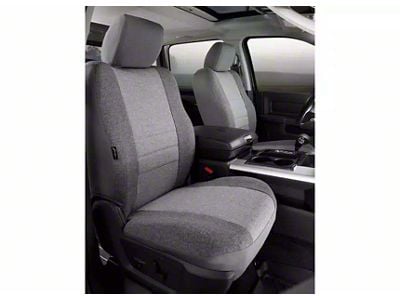 OE Series Front Seat Covers; Gray (04-08 F-150 w/ Bucket Seats)