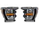 OE Style Headlights; Black Housing; Clear Lens (21-23 F-150 w/ Factory Halogen Headlights)