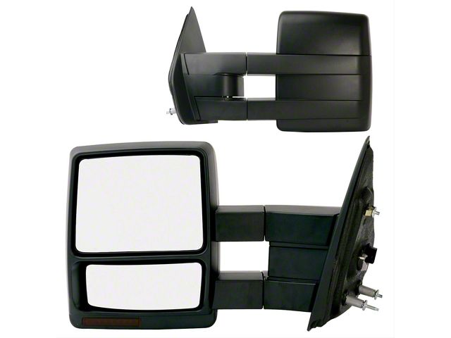 OEM Style Extendable Towing Mirrors; Driver and Passenger Side (09-12 F-150)