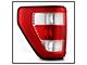 OEM Style Tail Light; Chrome Housing; Red/Clear Lens; Driver Side (21-23 F-150 w/ Factory Halogen Non-BLIS Tail Lights)