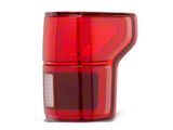 OEM Style Tail Light; Chrome Housing; Red/Clear Lens; Passenger Side (18-20 F-150 w/ Factory LED BLIS Tail Lights)