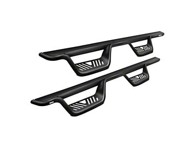 Westin Outlaw Drop Nerf Side Step Bars; Textured Black (15-24 F-150 SuperCab)