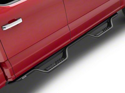 Westin Outlaw Drop Nerf Side Step Bars; Textured Black (15-24 F-150 SuperCrew)