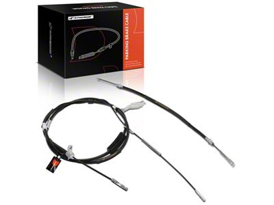 Parking Brake Cables; Rear (04-05 F-150 Regular Cab w/ 8-Foot Bed, SuperCab w/ 6-1/2-Foot Bed)