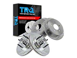 Performance Drilled and Slotted 5-Lug Rotors; Front and Rear (Late 00-03 2WD F-150 w/ Rear Disc Brakes, Excluding Lightning)