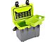 Personal Cooler; 14-Quart; Dark Gray/Green