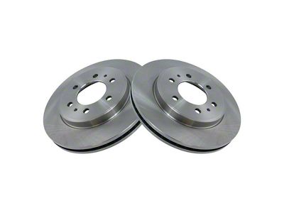 Plain Vented 6-Lug Rotors; Front Pair (2009 F-150)