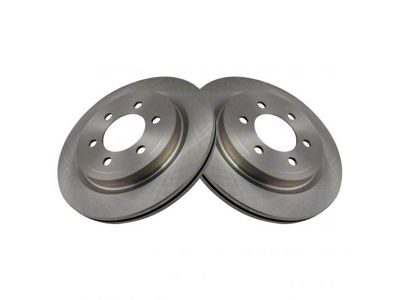 Plain Vented 6-Lug Rotors; Rear Pair (18-20 F-150 w/ Electric Parking Brake)