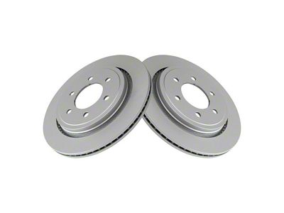 Plain Vented 6-Lug Rotors; Rear Pair (15-17 F-150 w/ Electric Parking Brake)