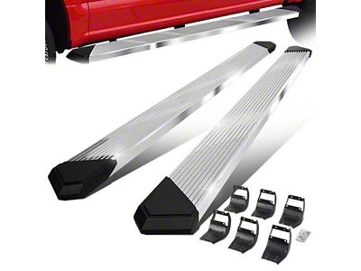 Pleated Running Boards; Stainless Steel (15-24 F-150 SuperCrew)