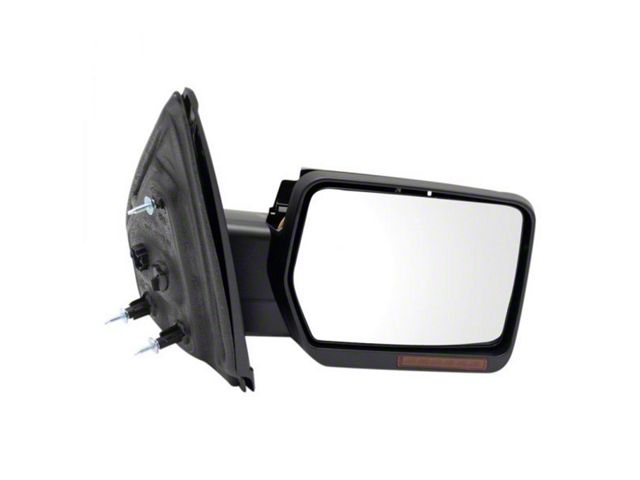 Powered Heated Memory Mirror with Turn Signal; Paint to Match Black; Passenger Side (09-10 F-150)