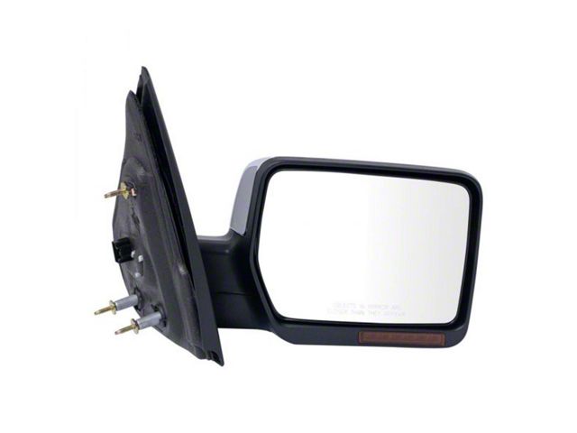 Powered Heated Memory Power Folding Mirror with Turn Signal; Chrome; Passenger Side (07-08 F-150)