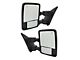 Powered Heated Memory Power Folding Towing Mirrors; Textured Black (13-14 F-150)