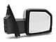 Powered Heated Memory Side Mirror with Puddle Light and Chrome Cap; Passenger Side (15-18 F-150)