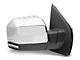Powered Heated Memory Side Mirror with Puddle Light and Chrome Cap; Passenger Side (15-18 F-150)