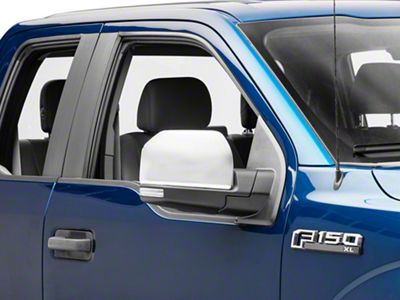 Powered Heated Mirror with LED Turn Signal; Passenger Side; Chrome (15-18 F-150)