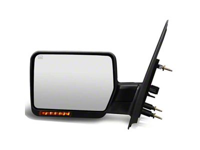 Powered Heated Mirror with Turn Signal; Driver Side (04-14 F-150)