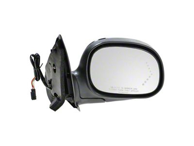 Powered Heated Mirror with Turn Signal; Passenger Side; Chrome (01-03 F-150)