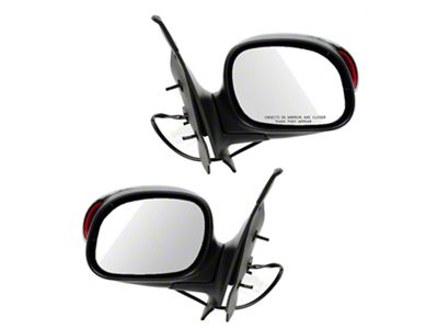 Powered Heated Mirrors with Turn Signal; Chrome (01/23/01-03 F-150 SuperCrew)