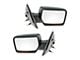 Powered Heated Mirrors with Turn Signal; Textured Black (07-08 F-150)