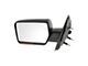 Powered Heated Mirrors with Turn Signal; Textured Black (07-08 F-150)