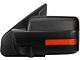 Powered Heated Towing Mirror with Amber LED Turn Signal; Black; Driver Side (04-14 F-150)